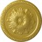 Ekena Millwork Richmond Ceiling Medallion (Fits Canopies up to 2 5/8"), Hand-Painted Rich Gold, 18"OD x 1 3/8"P CM18RIRGS - alternate 1